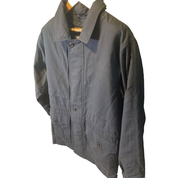 London Fog Limited Edition Navy Mid Length Full Zip Jacket Sz M - Picture 3 of 7